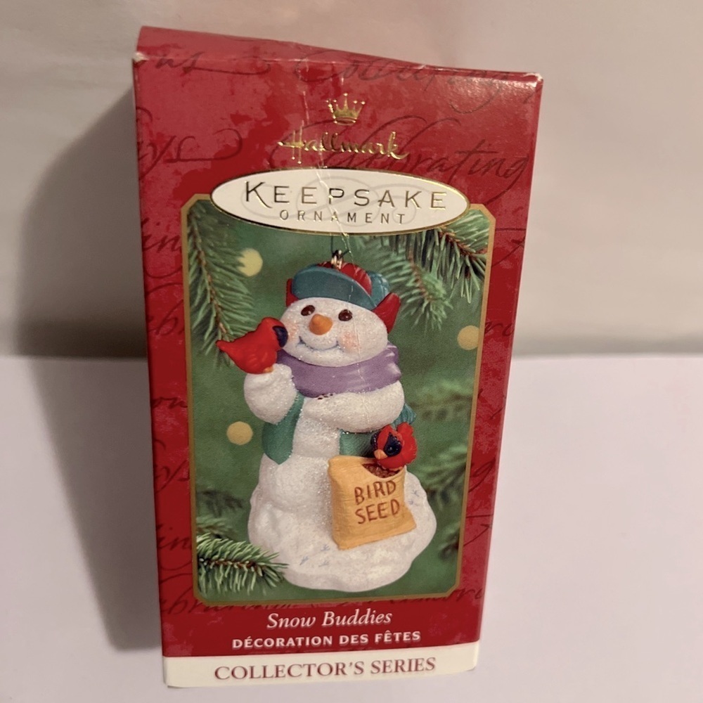 HALLMARK KEEPSAKE CHRISTMAS ORNAMENT IN BOX SNOW BUDDIES 2000 3RD IN SERIES